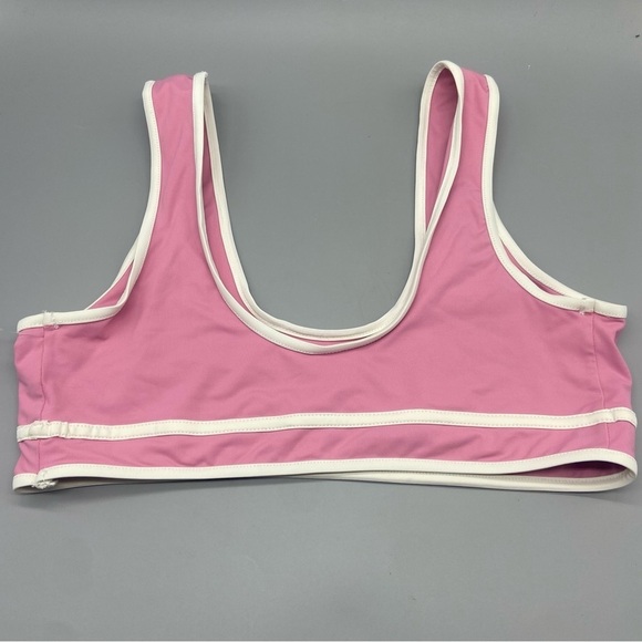 NEW! Stone fox swim x free people dahlia bikini top pink nwt 1794 - Picture 4 of 11